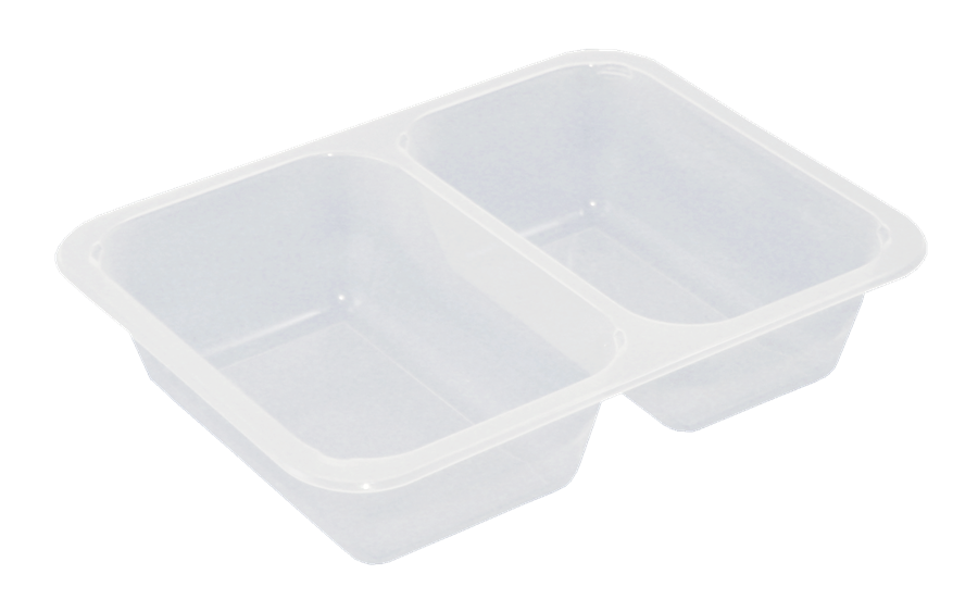 Miska dvoudílná 50 - transparentní